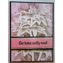 Get better really soon - bamboo on pink