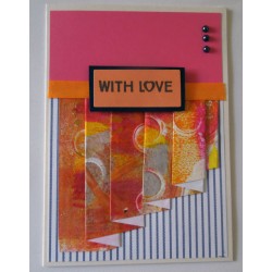 With love_half curtain fold_orange ribbon