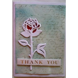 Thank you - stained glass rose