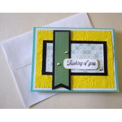 Thinking of you_yellow emboss_green strip